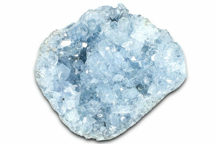 Sparkling Celestine (Celestite) Geode Section - Madagascar #364697